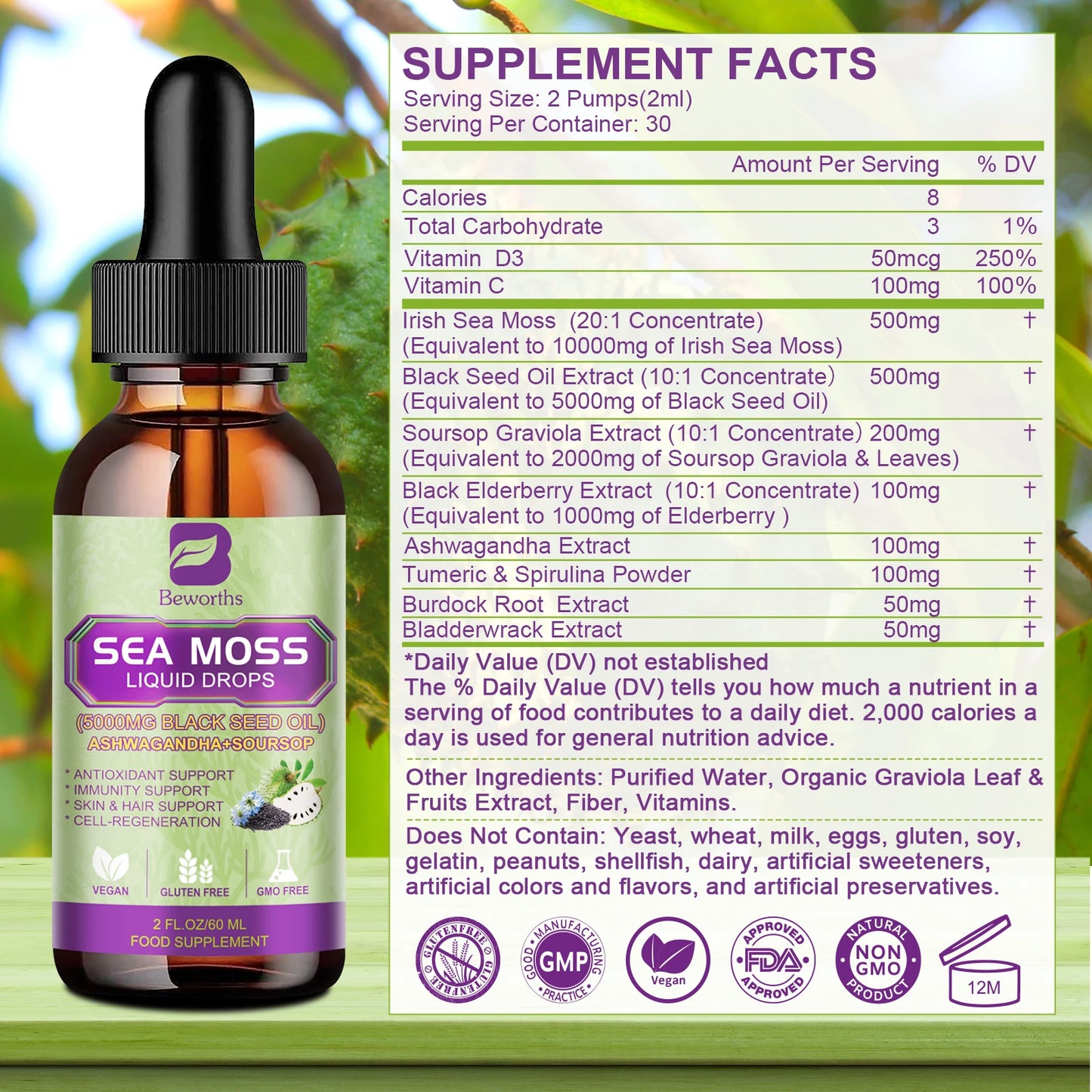 GlowMoss™ - Sea Moss Mineral Drops